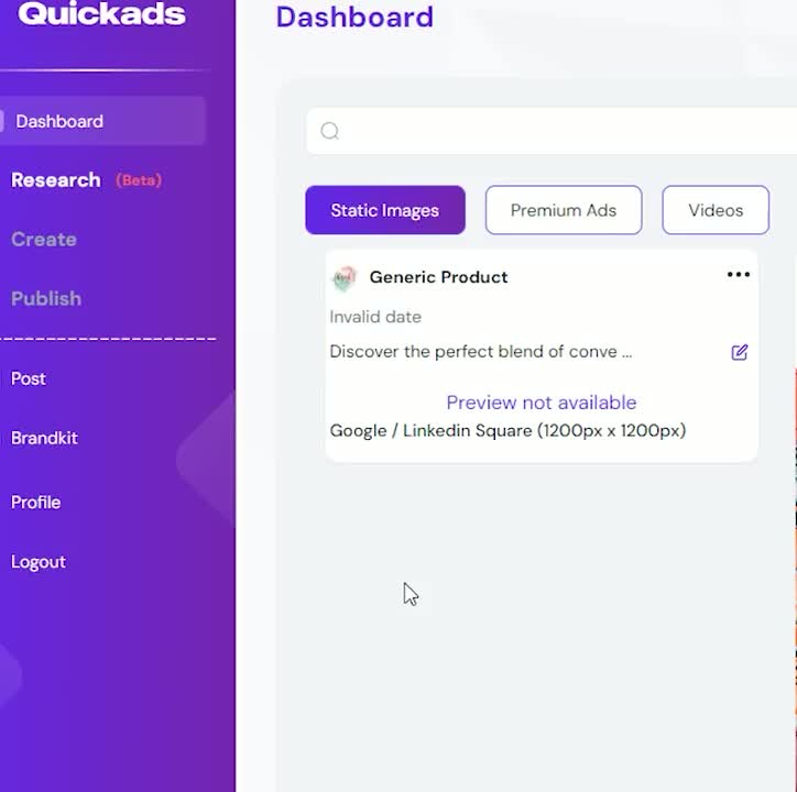 quickads screenshot