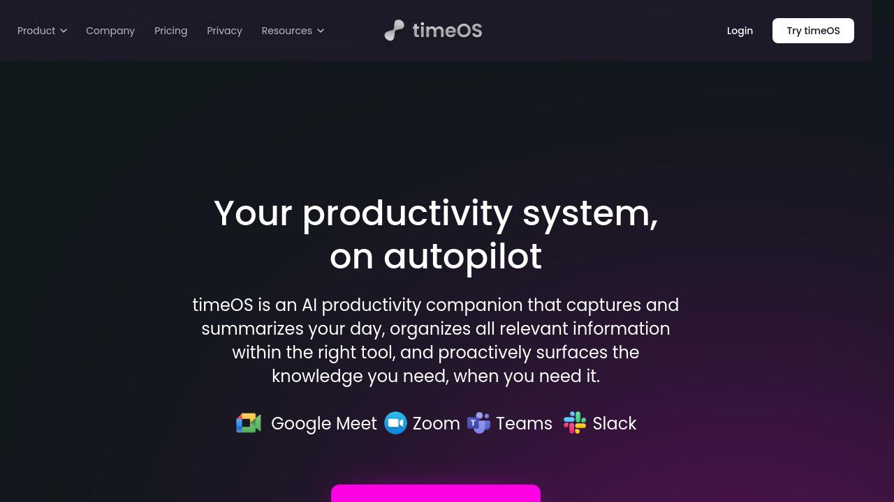 Boost Your Meeting Workflows with timeOS: A Closer Look at Its Powerful AI Features 2 timeos screenshot