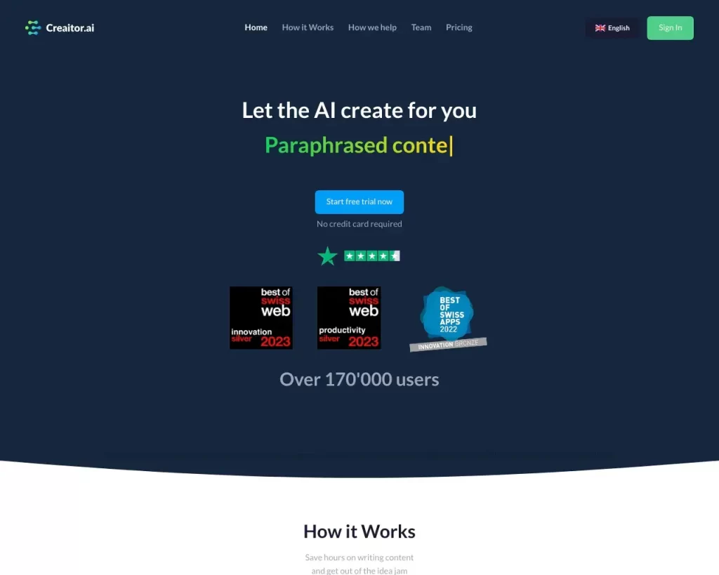 Creaitor Ai screenshot