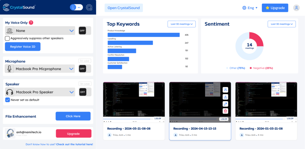 CrystalSound screenshot