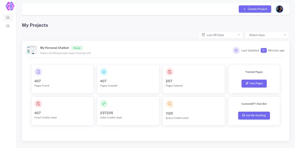 CustomGPT screenshot