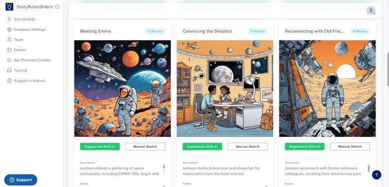 StoryboardHero screenshot