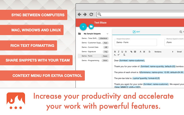 Text Blaze screenshot2