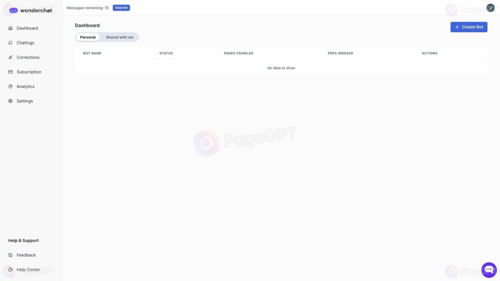 Wonderchat screenshot