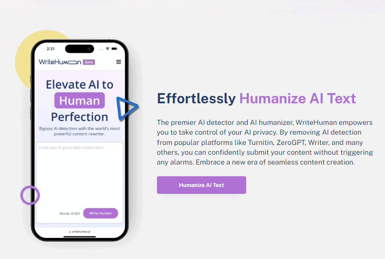 WriteHuman screenshot