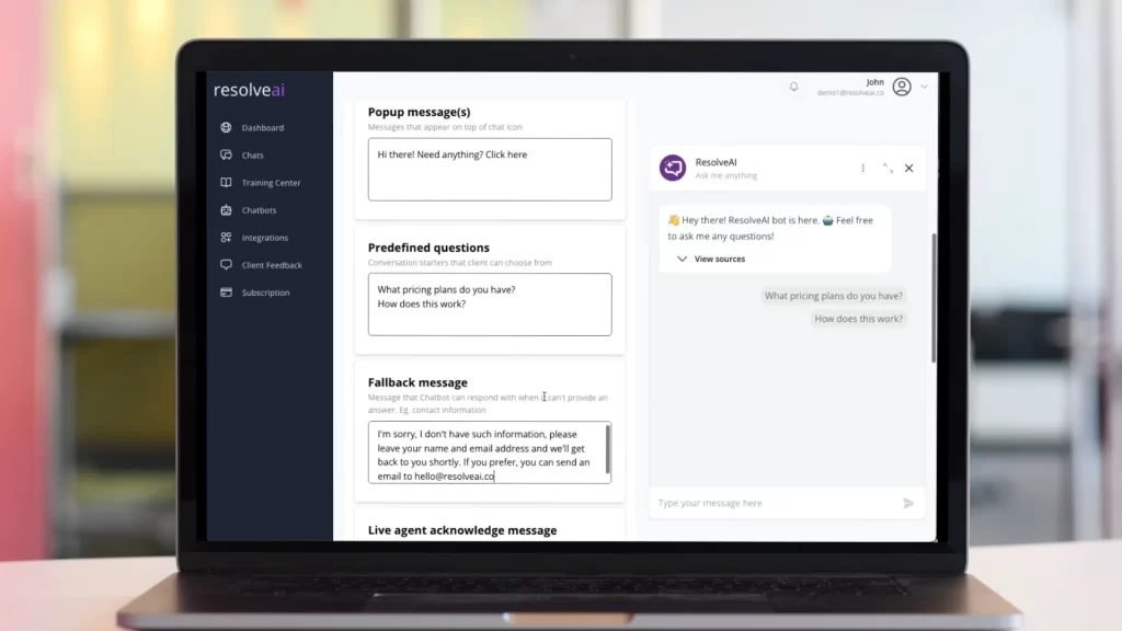 ResolveAI screenshot