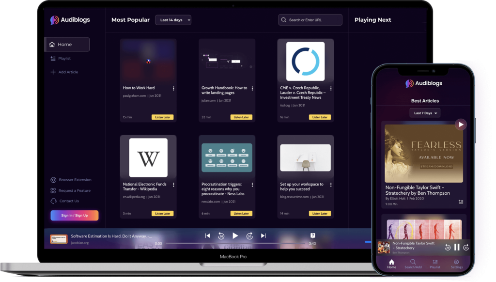 Audioread screenshot