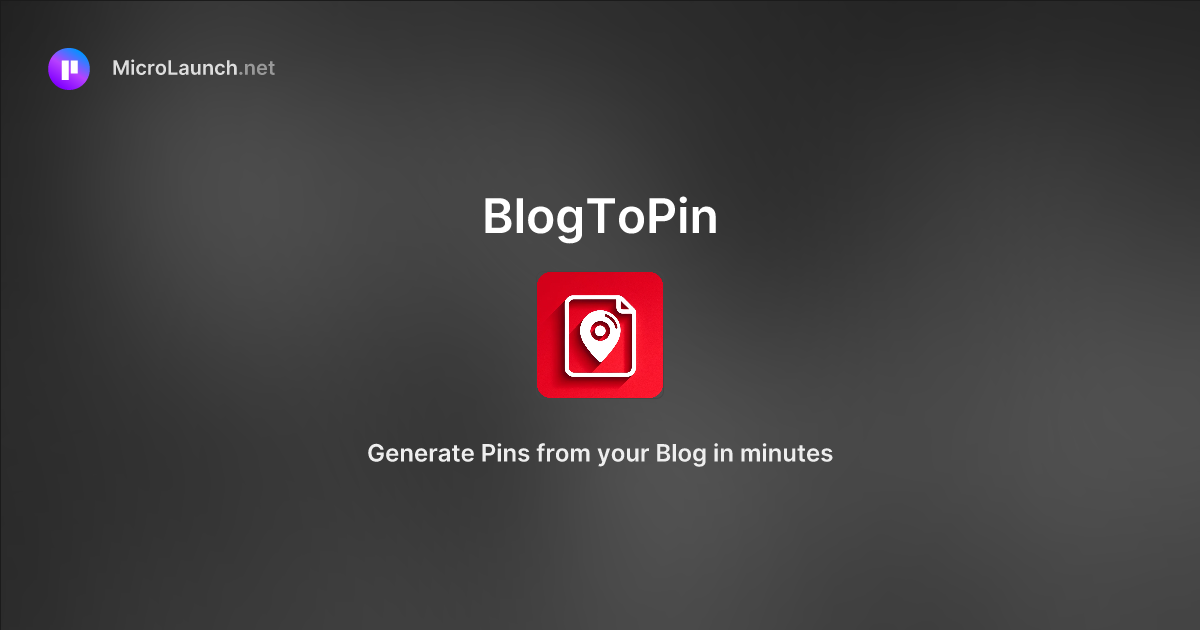 BlogToPin logo