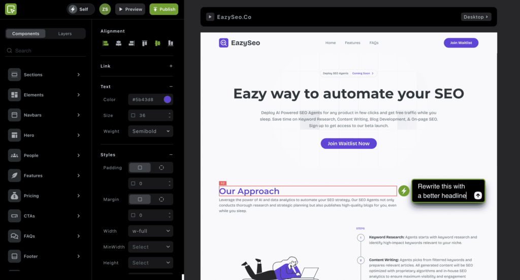 MakeWeb Ai screenshot