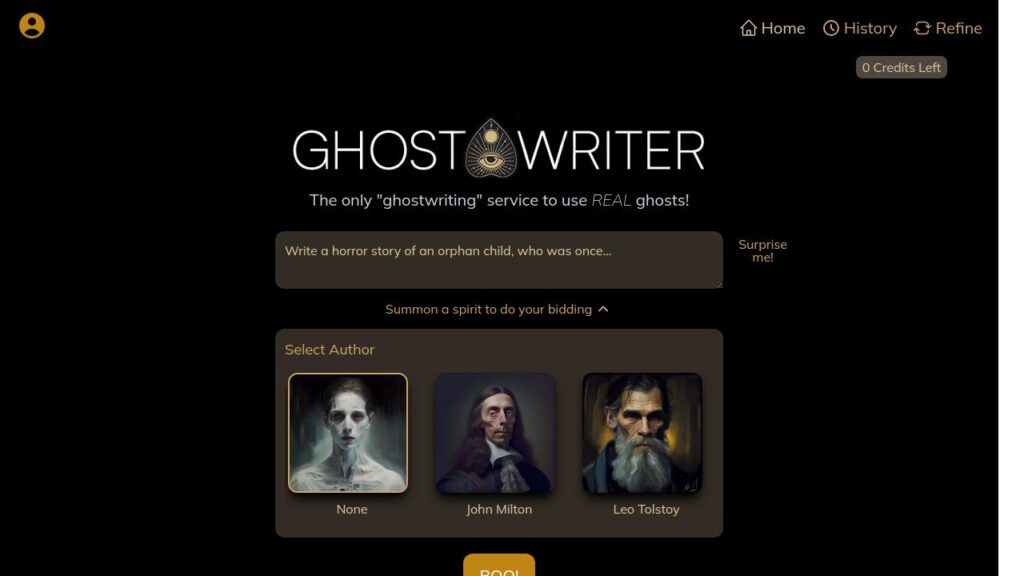 ghost writer