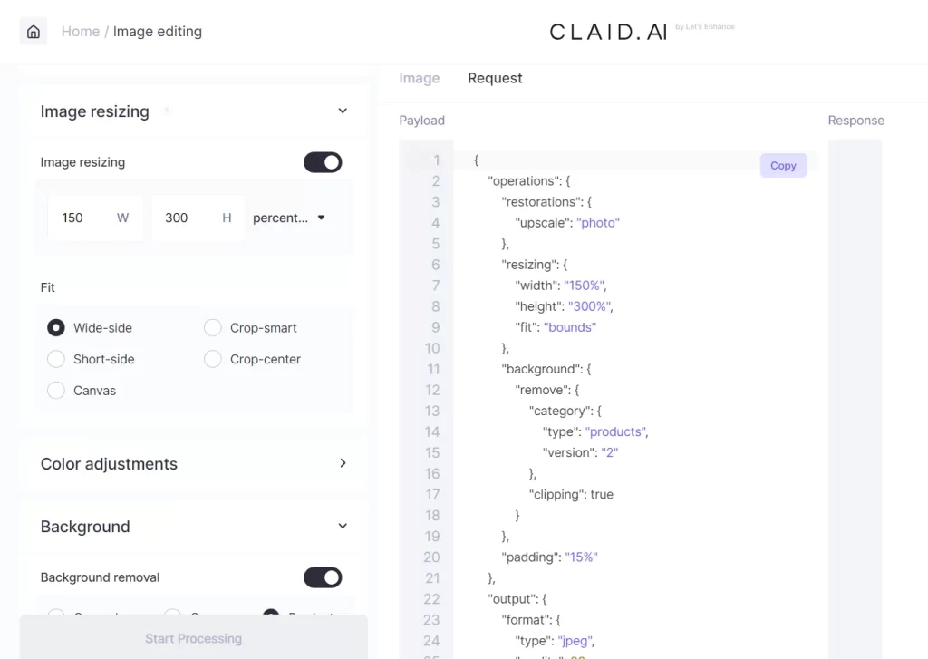 Claid Ai screenshot