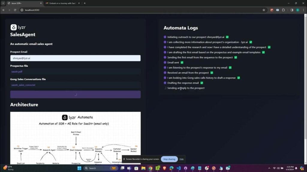 Jazon AI SDR screenshot
