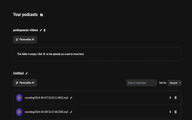 PodSqueeze screenshot