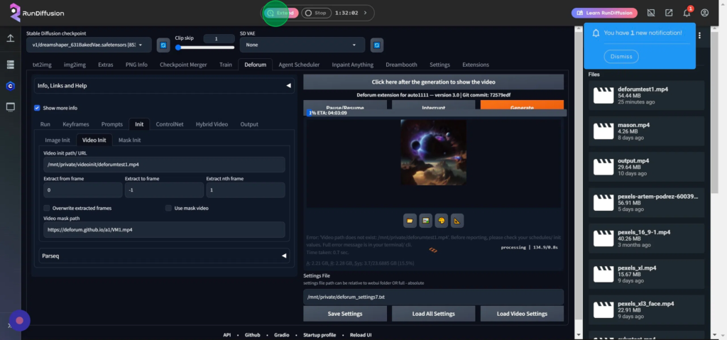 RunDiffusion screenshot