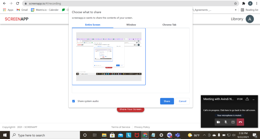 ScreenApp screenshot