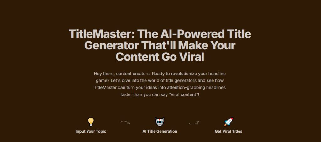 TitleMaster Ai screenshot