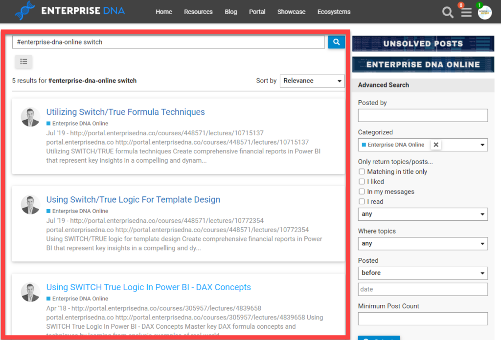Enterprise DNA screenshot