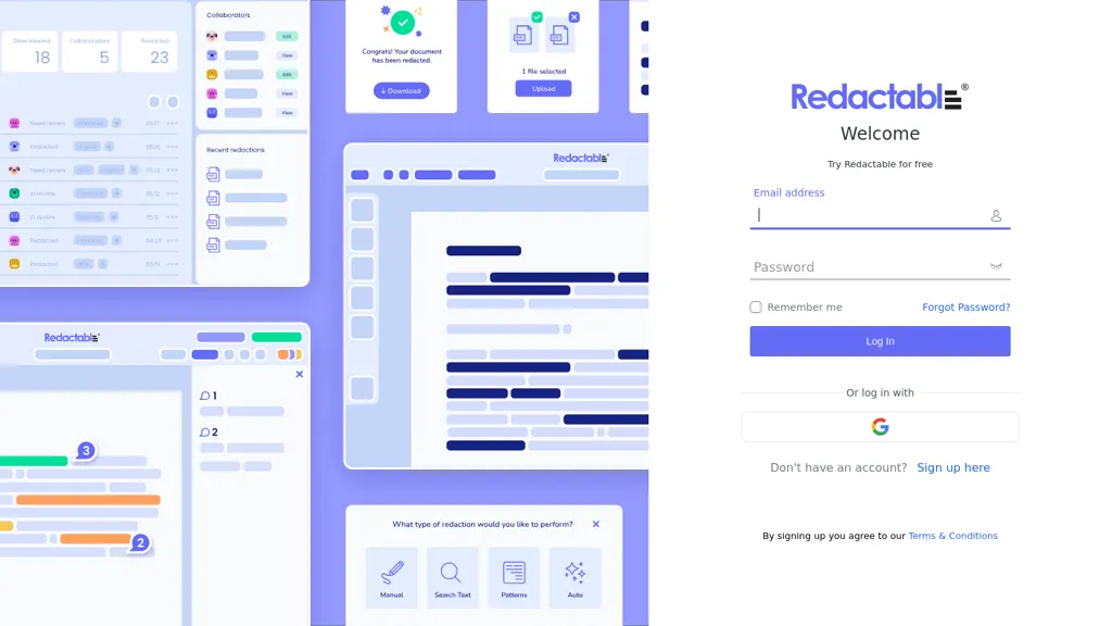 Redactable screenshot